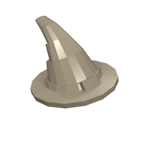 Lego Hat, Wizard, Slightly Textured [New Version] / Dark Tan