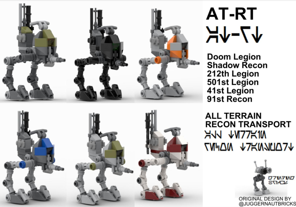 Lego AT-RT V1.1 6 Model Bundle