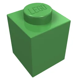 Brick 1 x 1 / Bright Green