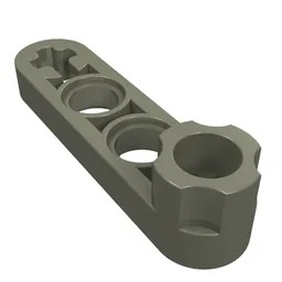 Technic Beam 1 x 4 Thin with Stud Connector / Dark Gray