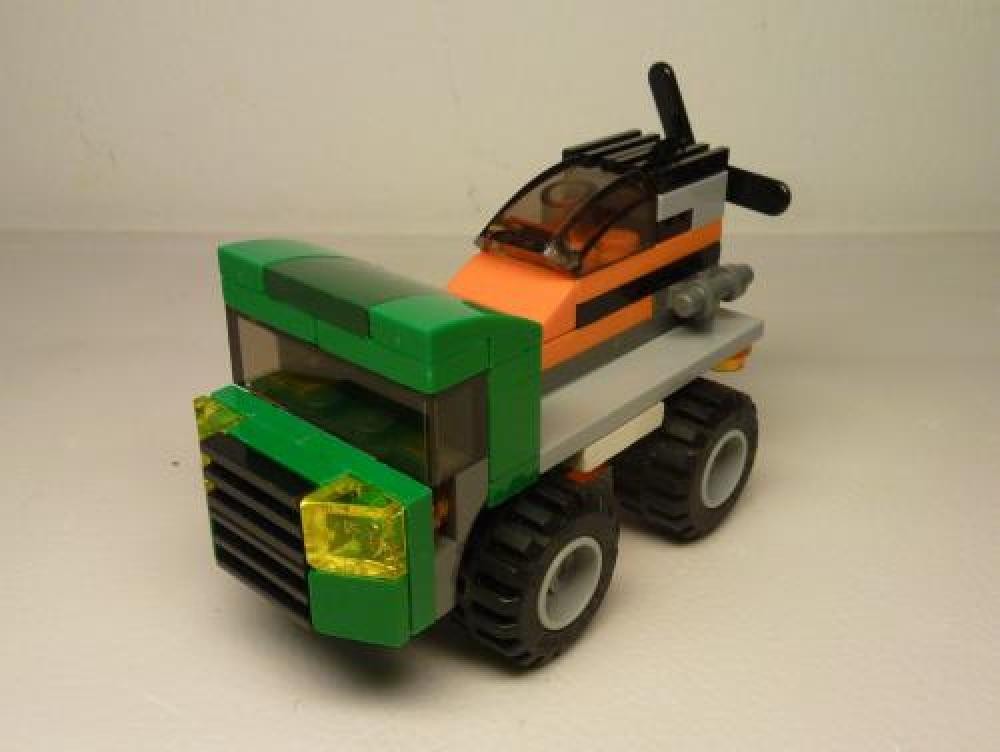 Lego 31043 5in1 Flatbed Truck w/Hovercraft