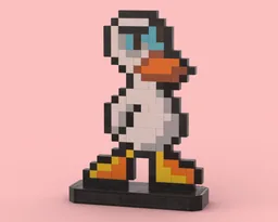 Duck Game Sprite Statue