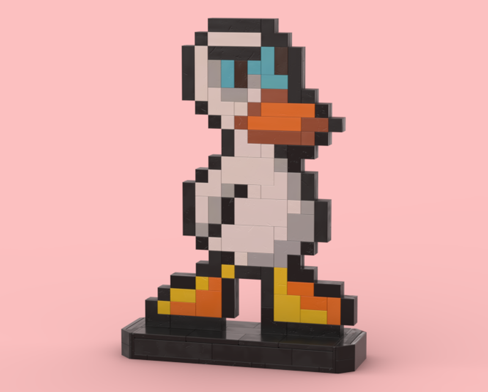 Lego Duck Game Sprite Statue