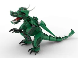 Flying wood dragon
