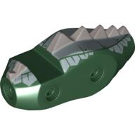 Lego Creature Body Part, Dragon Torso with Metallic Silver Dorsal Scales Pattern