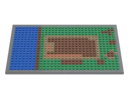 Plate for LEGO Set 5766 - Log Cabin