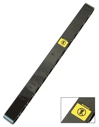 Technic, Liftarm Thick 1 x 13 with Yellow 'WARNING' and Black and Yellow Warning Sign Pattern (Sticker) - Set 42030