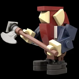 Medieval Dwarf with a big axe