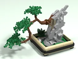 Cascade Bonsai on a rock