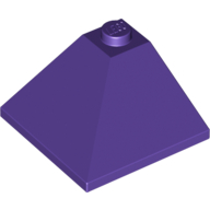 Lego Brick Sloped 33° 3 x 3 Double Convex / Dark Purple