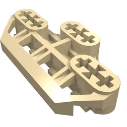 Technic Axle Connector Block 3 x 6 with 6 Axleholes / Tan