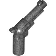 Lego Weapon Gun / Pistol / Revolver Small Barrel / Pearl Titanium