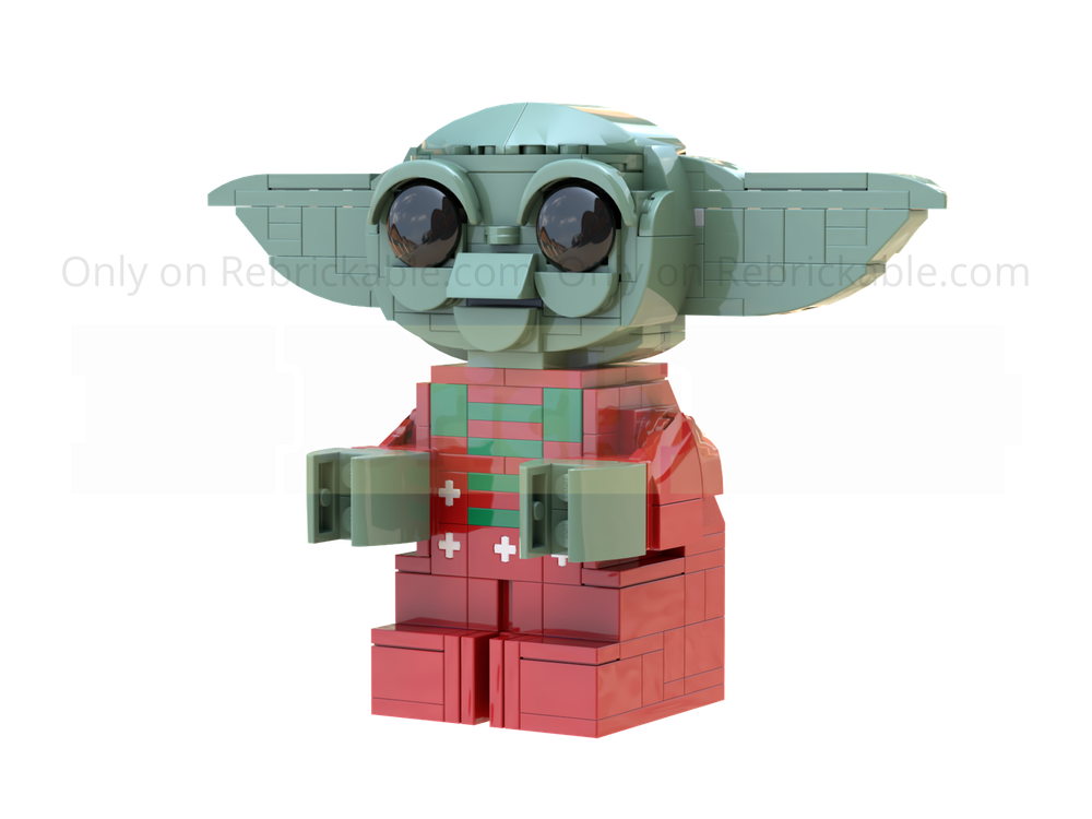 Lego Upscaled Grogu Christmas Minifigure