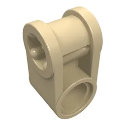 Technic Axle and Pin Connector Perpendicular / Tan