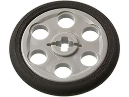 Technic Wedge Belt Wheel (Pulley) with Black Technic Wedge Belt Wheel Tire (4185 / 2815) / Light Bluish Gray
