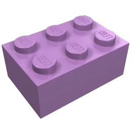 Brick 2 x 3 / Medium Lavender