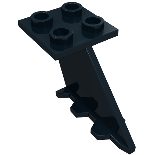 Lego Tail 4 x 2 x 2 / Black
