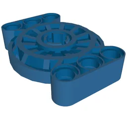 Technic Turntable 4 x 6 Complete Assembly (Mindstorms) / Blue
