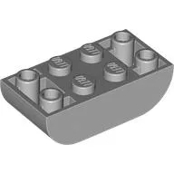 Brick Curved Inverted 2 x 4 Double / Light Bluish Gray