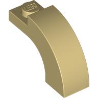 Lego Brick Arch 1 x 3 x 1 2/3 Curved Top / Tan