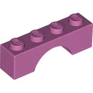 Brick Arch 1 x 4 / Medium Dark Pink