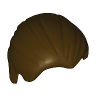 Lego Hair Combed Back / Dark Brown