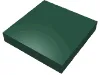 Tile 2 x 2 with Groove / Dark Green