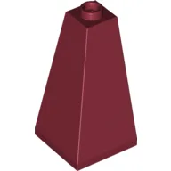 Brick Sloped 75° 2 x 2 x 3 Double Convex / Dark Red
