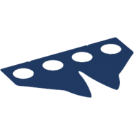Lego Hipwear Coattails, Pointed, Deep Cutout [Plain] / Dark Blue