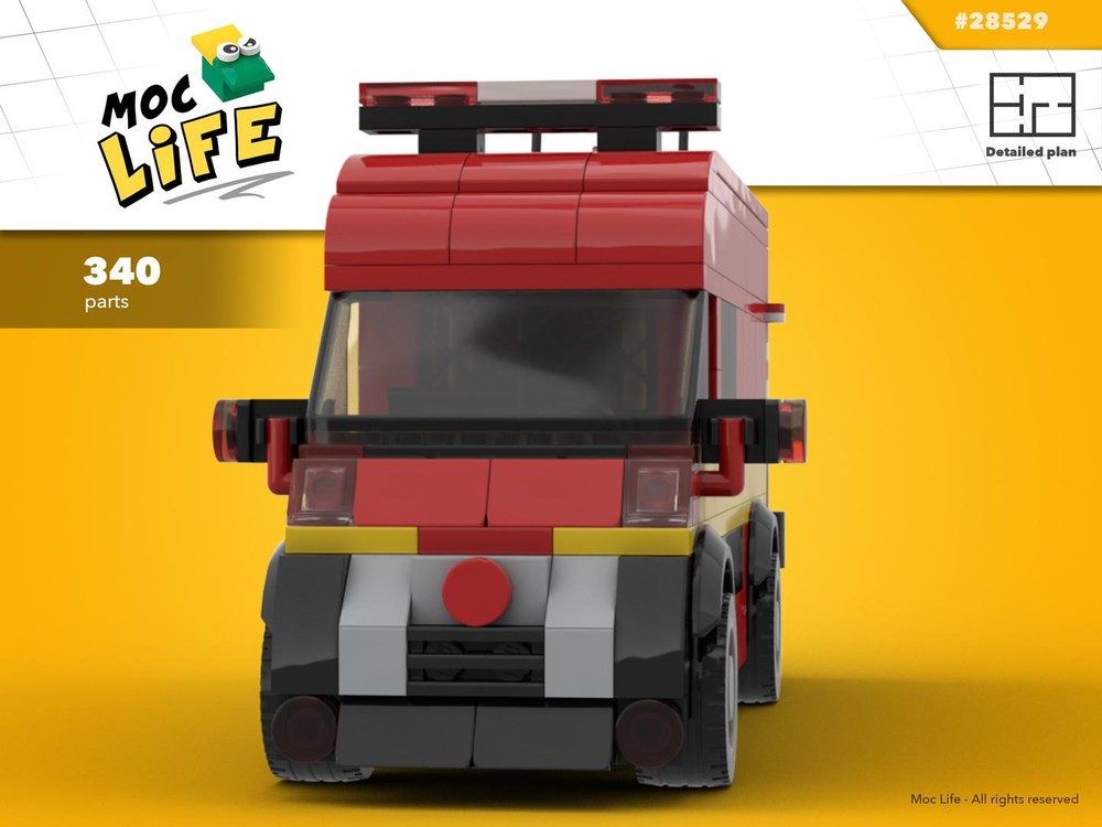 Lego Fiat Ducato Tusian fire brigade