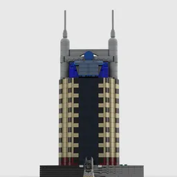 AT&T Building at 1/650th Scale VER 2