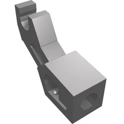 Arm Mechanical with Clip [Thick Support] / Flat Silver