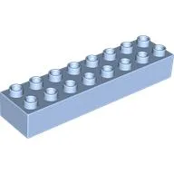 Duplo Brick 2 x 8 / Bright Light Blue