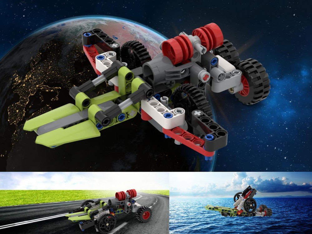 Lego 42102 - Amphibious Vehicle: Space, Land, Water