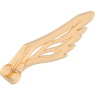 Lego Creature Body Part, Wing with Pin Hole / Trans-Orange