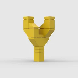 3D Letter Y 3x3x5