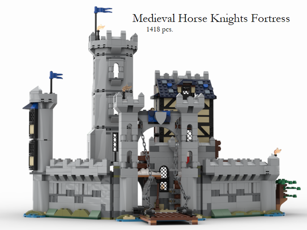 Lego Medieval Horse Knights Fortress