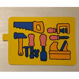 Duplo Slide with Tools Print / Yellow