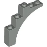 Brick Arch 1 x 5 x 4 [Continuous Bow] / Light Gray