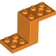 Lego Bracket 5 x 2 x 2 1/3 with Holes, Inside Stud Holder / Orange