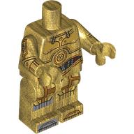 Lego Minifig Body with SMART Tag, C-3PO / Pearl Gold