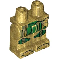 Hips and Pearl Gold Legs with Green and Gold Armor Print / Pearl Gold