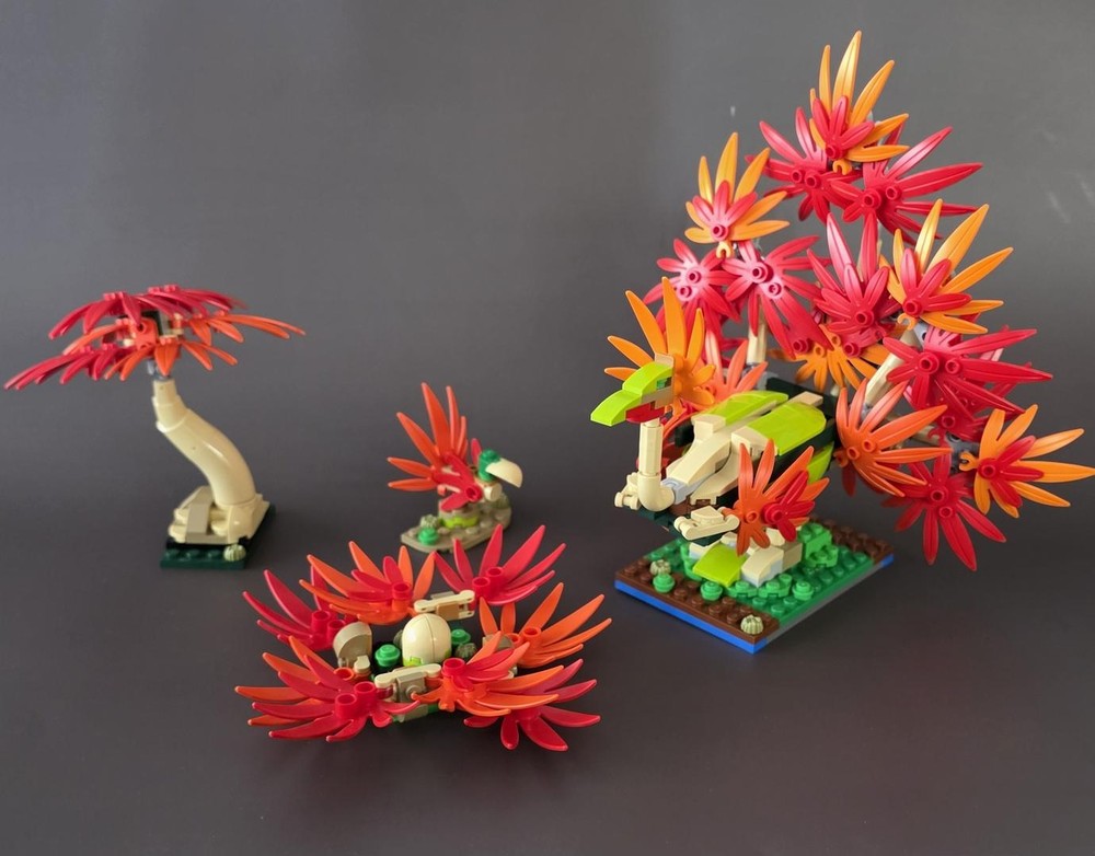 Lego Red Peacocks