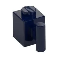 Brick Special 1 x 1 with Handle / Dark Blue