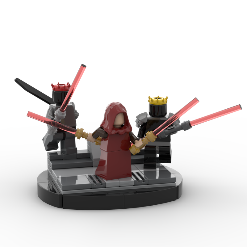Lego Darth Sidious vs. Maul & Savage Diorama