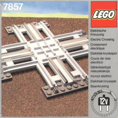 Lego Crossing, Electric Rails Gray 12v