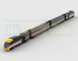 4-Wide Intercity 125 HST Train Set - Two Power Cars & Two MK3 Carriages