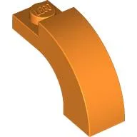 Brick Arch 1 x 3 x 1 2/3 Curved Top / Orange