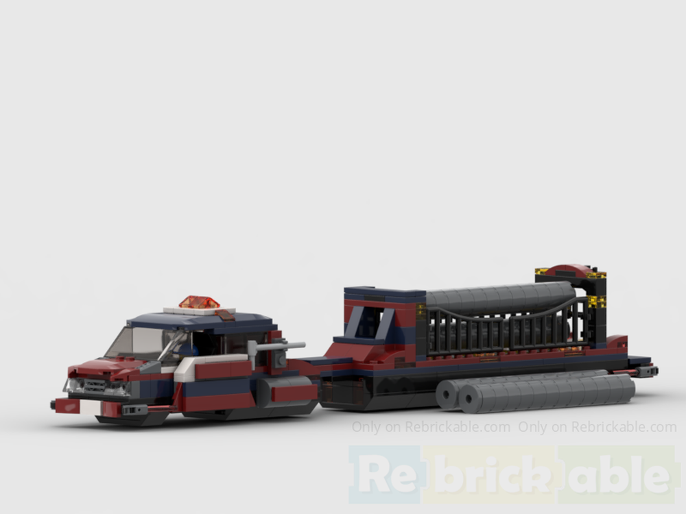 Lego Hover Semi Truck Pipe transport