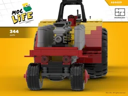 Pulling tractor with sled